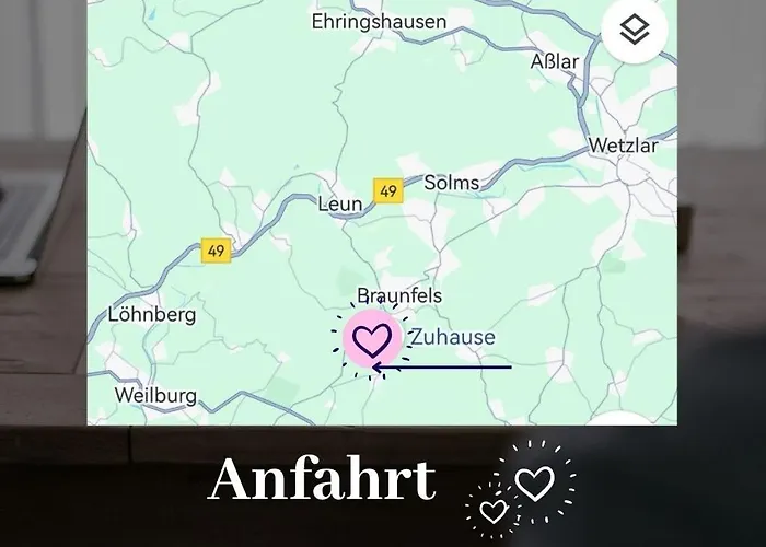 Kleine Einzigartige Auf Dem Bauernhof, Direkt In Der Mit Blick Auf Schloss Lejlighed Braunfels